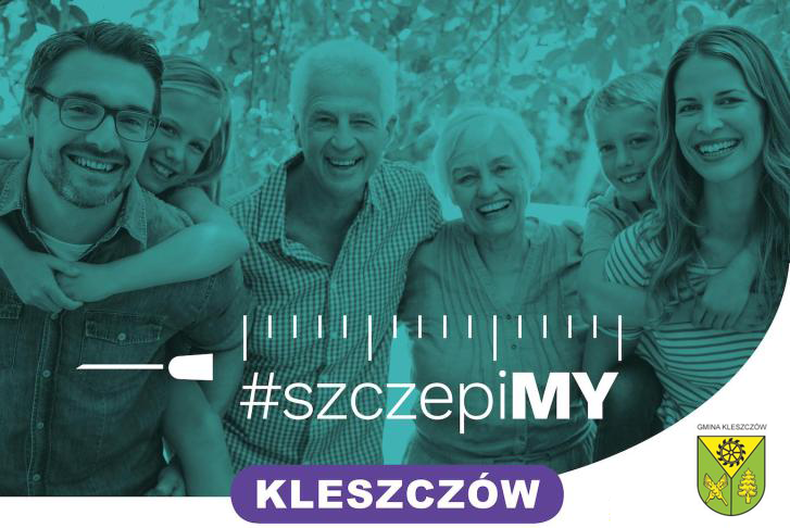 Punkt szczepień w Kleszczowie – baner